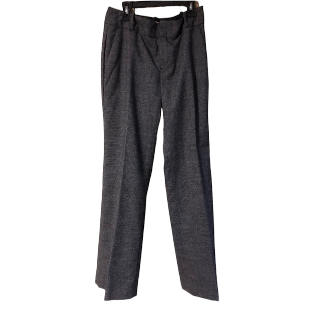 Banana Republic Gray Plaid Wool Trousers Martin Fit Dress Pants Size 2